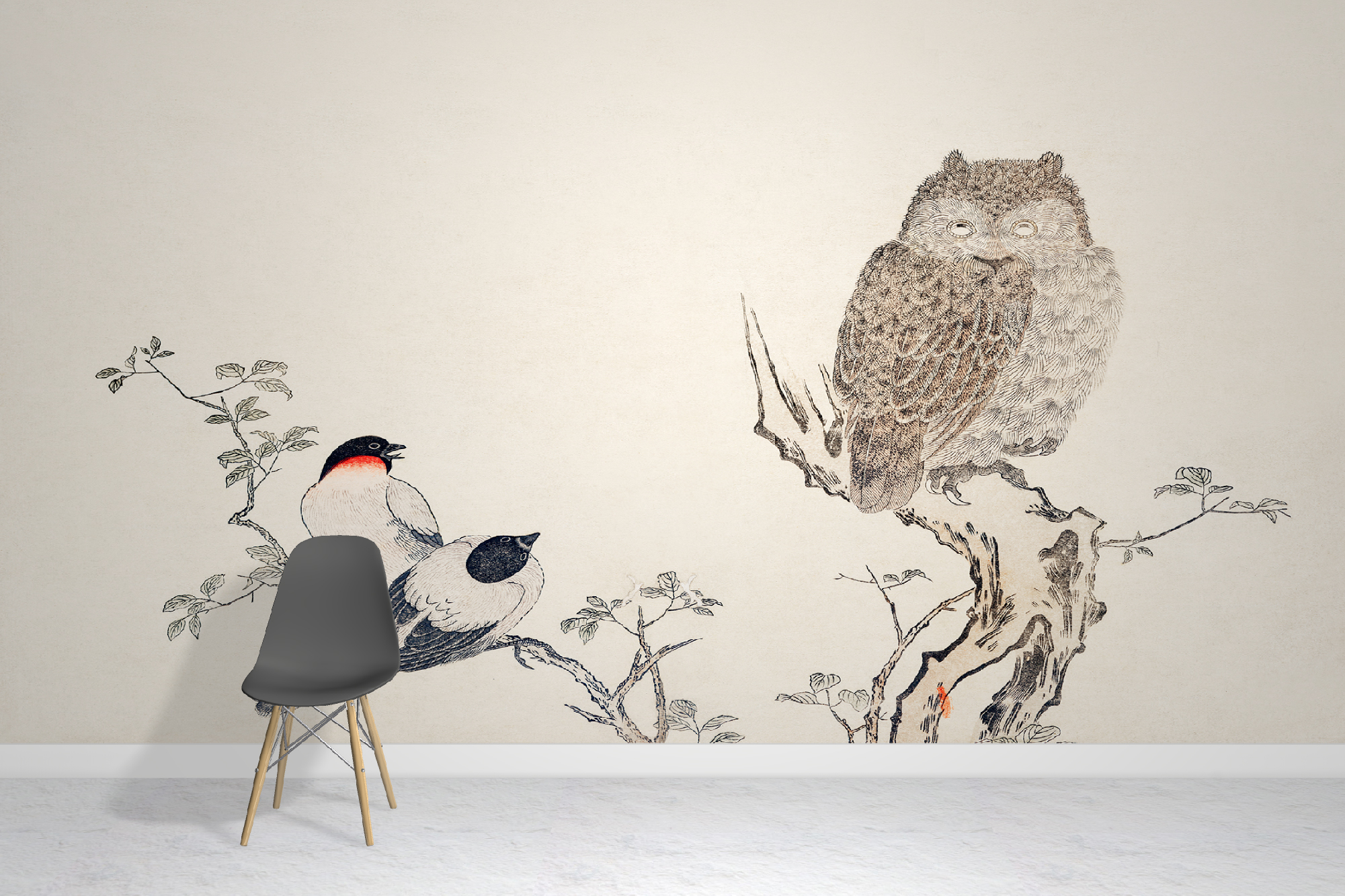 Mimizuku Owl Wallpaper Murals