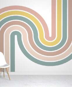 Twisted Rainbow Wallpaper Mural