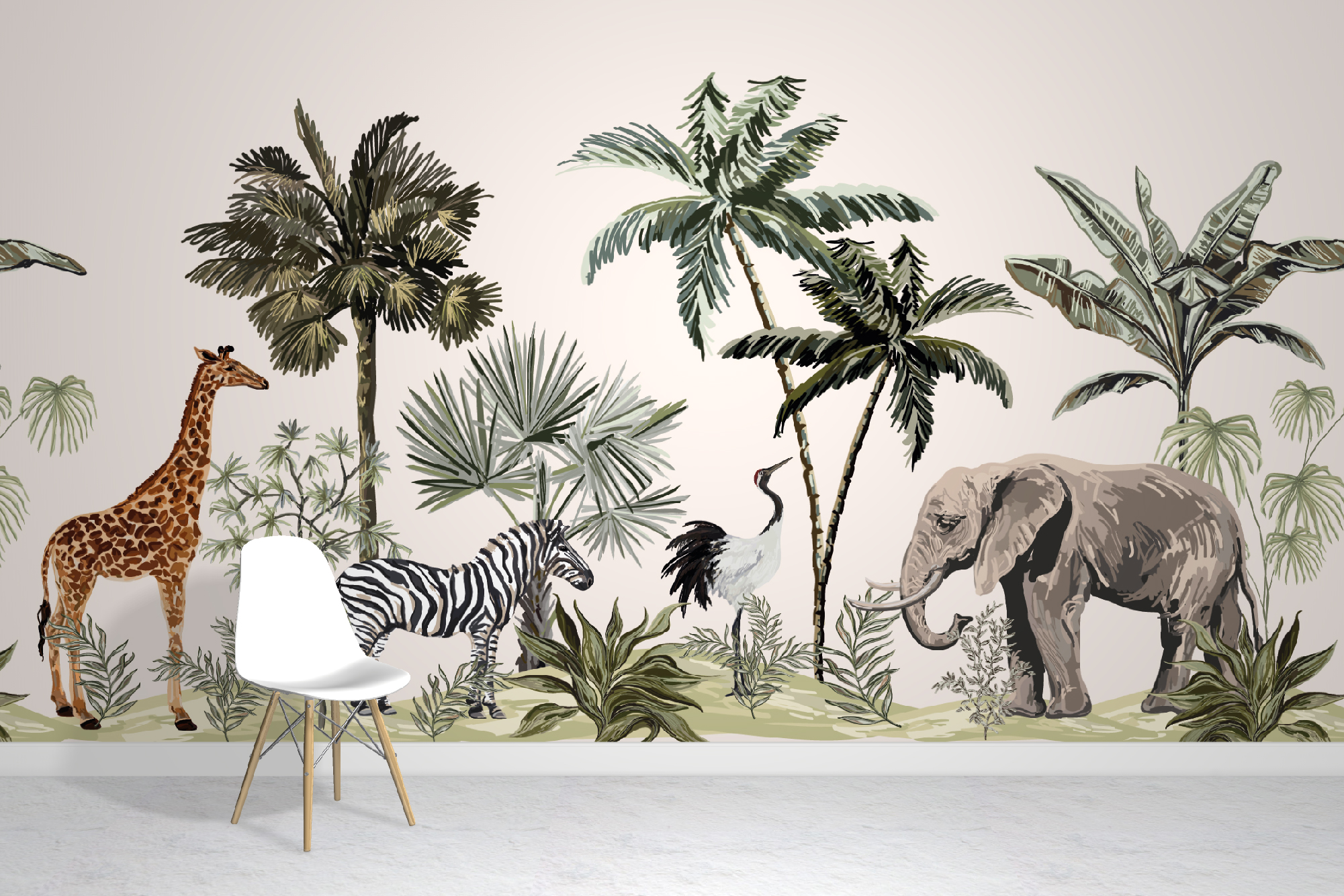 Jungle Animals Wallpaper mural