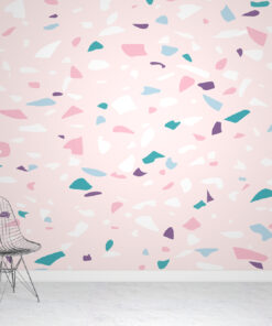 Terrazzo Pink Wallpaper