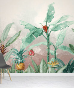 Tropical Watercolour Wallpaper Mural