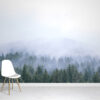 Misty Trees Wallpaper Mural