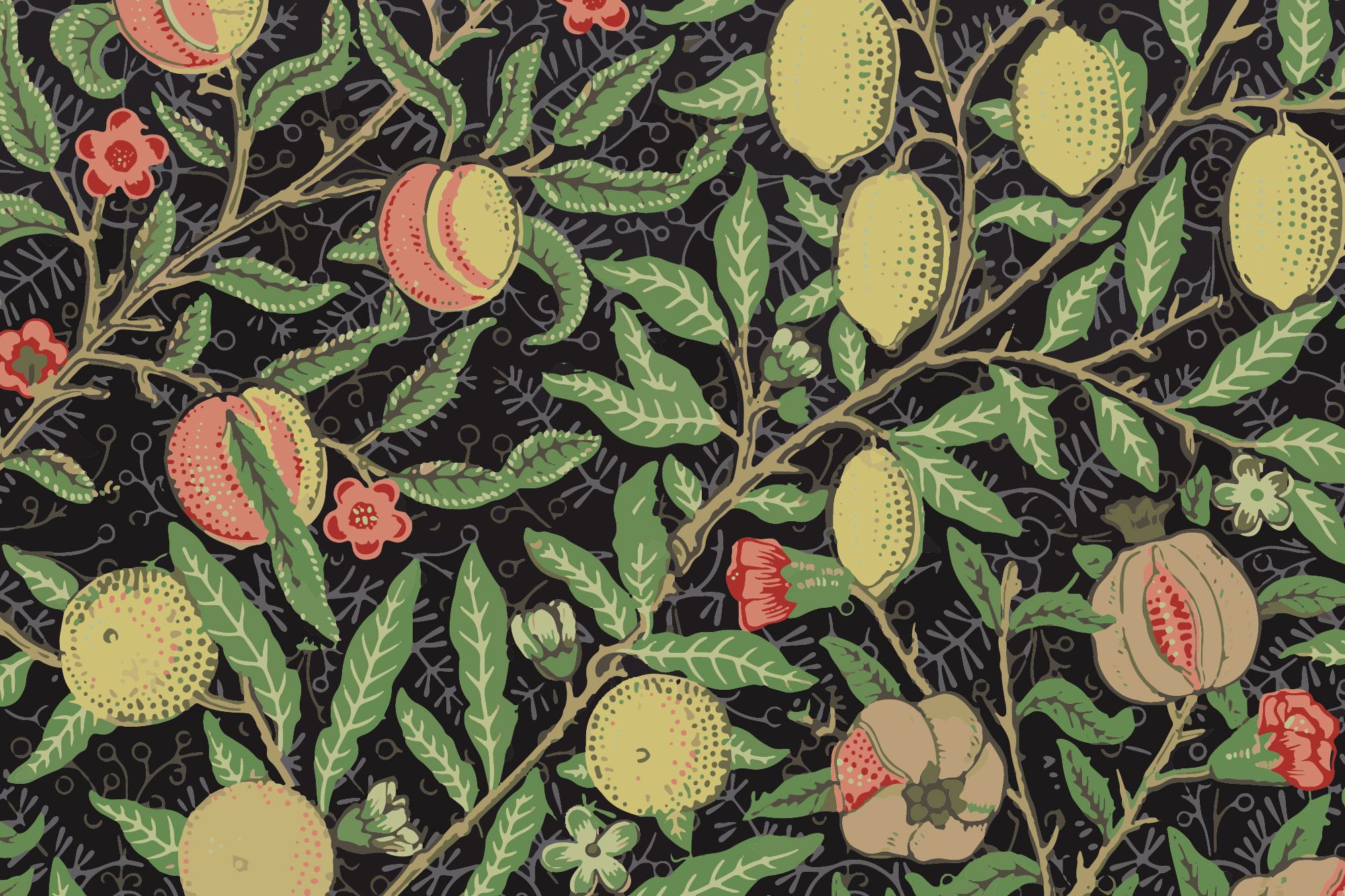 Fruit pattern wallpaper Mural