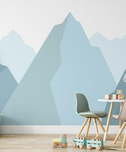 green rocky mountains wallpaper mural