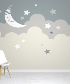 moon stars wallpaper mural