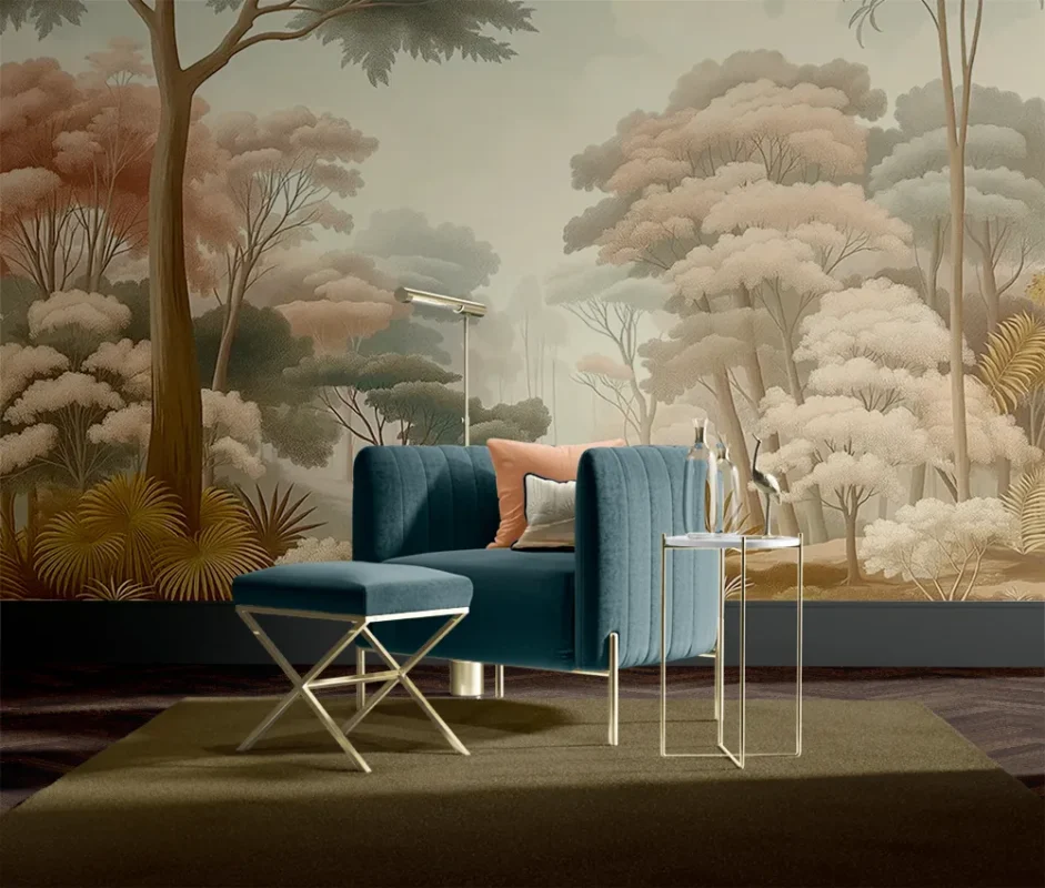 Pastel Landscapes - Wall Murals - Serene Landscape Mural